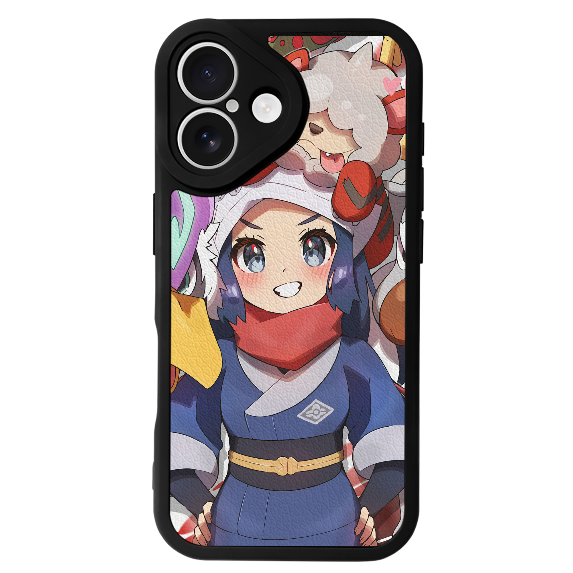 （画像用） ポケットモンスター Pokémon 【iPhone 16シリーズ対応】シリコンスマホケース（レザー調） 材質：シリコン